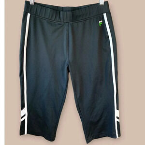 Fila Sport Activewear Capri Fitness Workout Leggings Pants Size M Colorblock